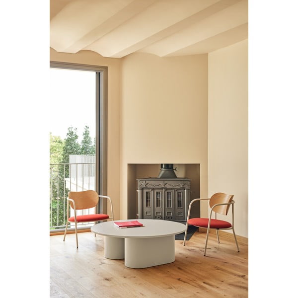 Кремава масичка за кафе 110x111 cm Totem – Teulat-image-1