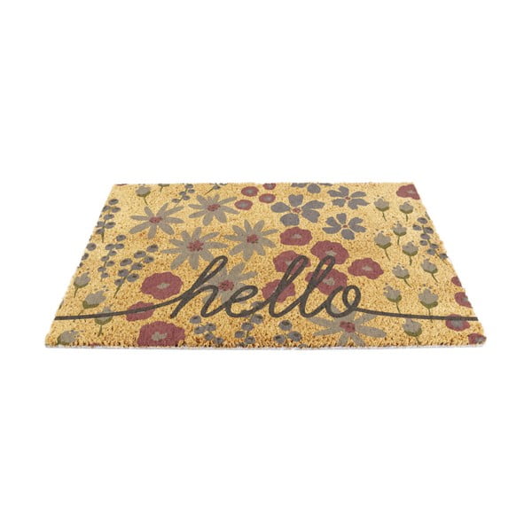 Изтривалка от кокосови влакна 40x60 cm Hello Scribbly Floral – Artsy Doormats