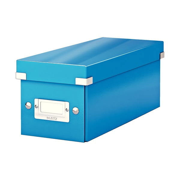 Синя картонена кутия за съхранение с капак 14x35x14 cm Click&Store – Leitz