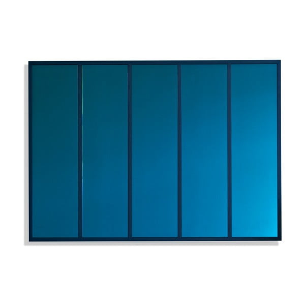 Modré zrcadlo z dubového dřeva Another Brand Panels