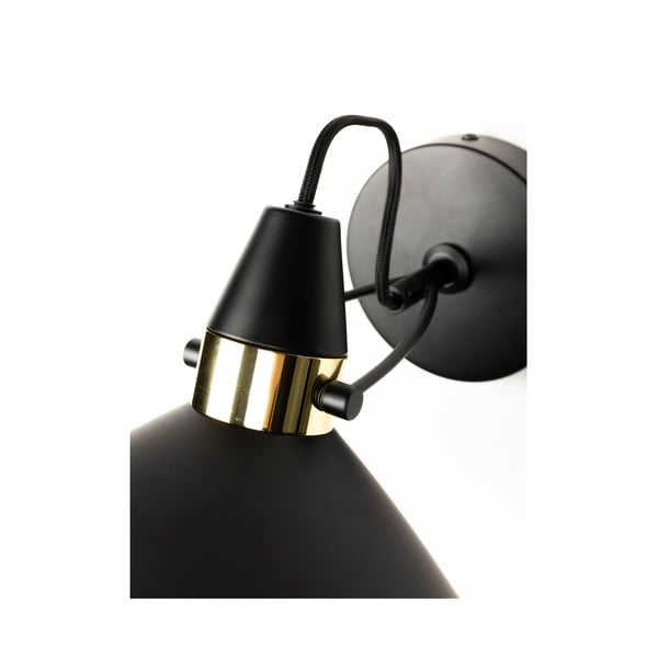 Черна стенна лампа Jona – White Label-image-4