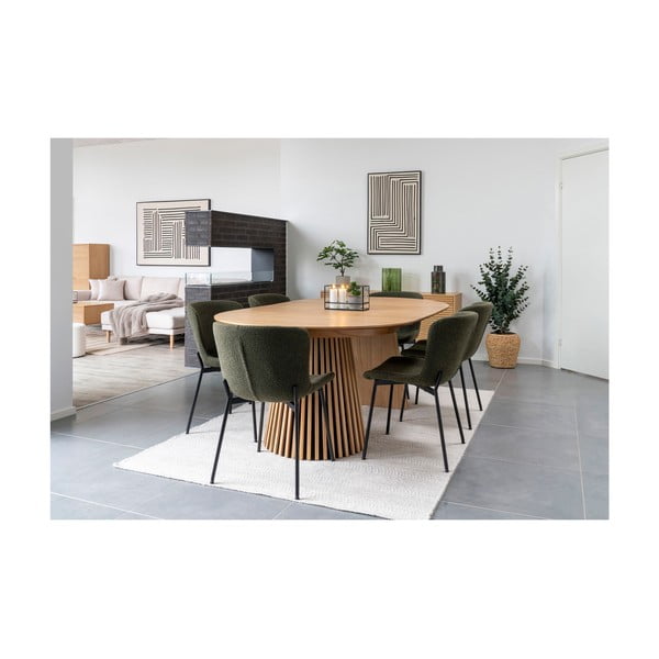 Зелена стъклена ваза (височина 26,5 cm) – House Nordic-image-4