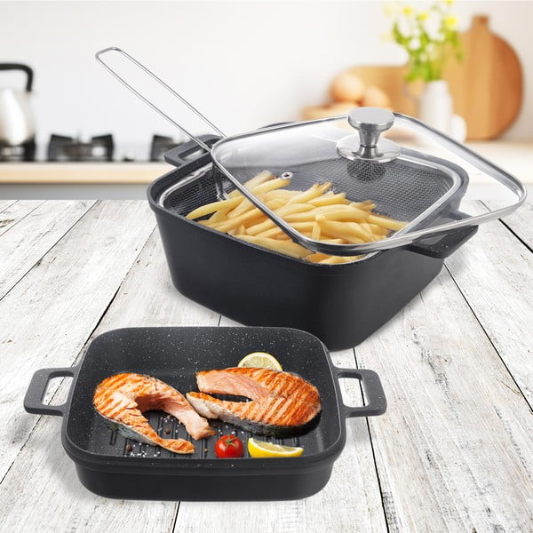 Алуминиеви съдове за печене 2 бр. 24,5x32,5 cm GRANDE – Orion-image-1