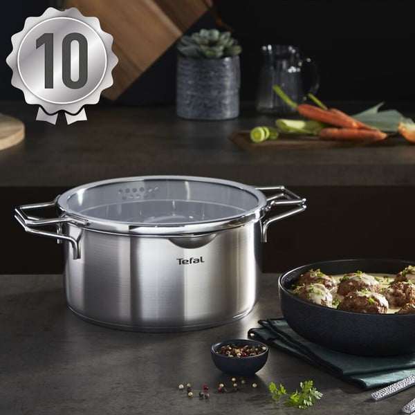 Комплект съдове 10 бр. от неръждаема стомана – Tefal-image-3
