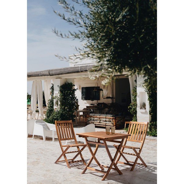 Градинска масичка от масивна акация 70x70 cm Noemi – Bizzotto-image-1