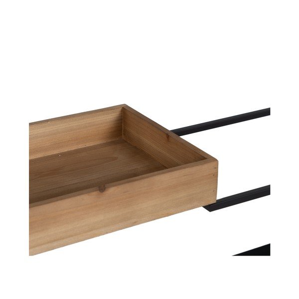 Черен метален стелаж 85x130 cm – Ixia-image-3