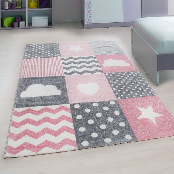 Розово-сив детски килим 160x230 cm Kids – Ayyildiz Carpets-image-1