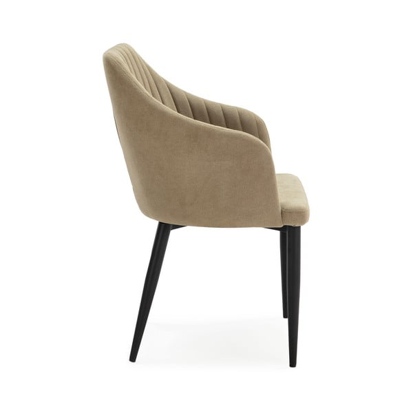 Светлозелени тапицирани трапезни столове в комплект 2 бр. Nadi – Marckeric-image-3