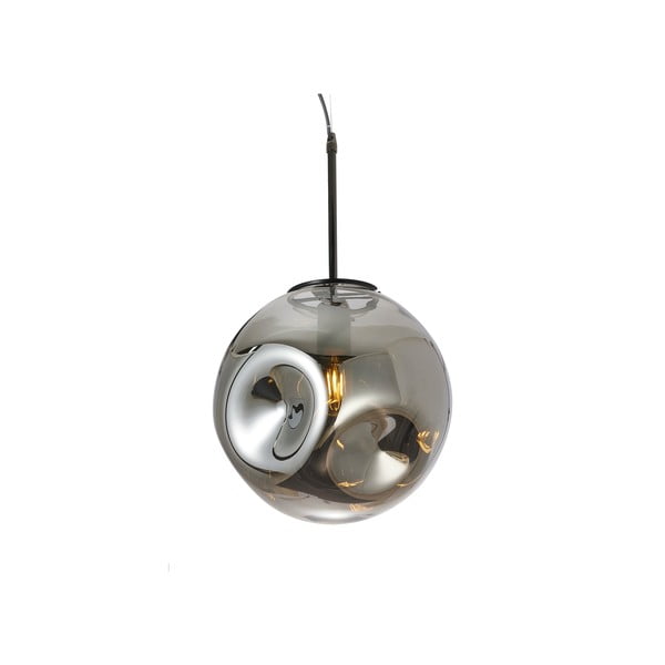 Висяща лампа от духано стъкло в сив цвят Махало - Leitmotiv