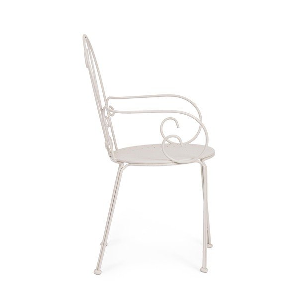 Бежов метален градински стол Etienne – Bizzotto-image-3