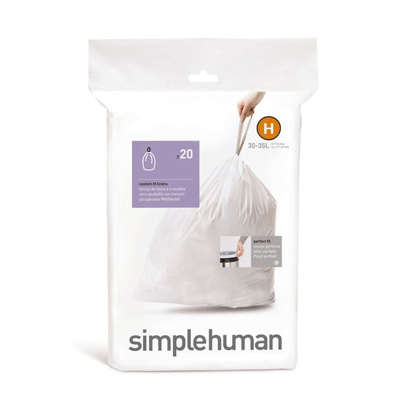 Изтеглящи се торби за боклук 20 бр. 35 l H – simplehuman