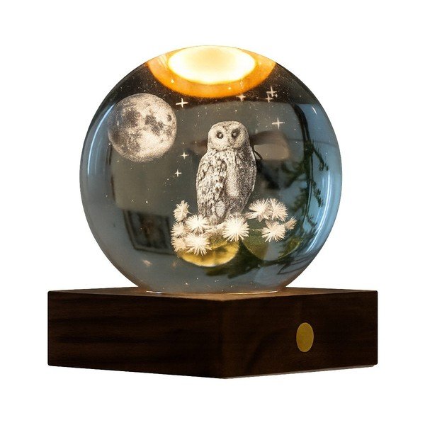 Преносима светлинна декорация с USB ø 8 cm Amber – Gingko