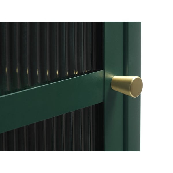 Зелена метална витрина Bronco, височина 160 cm - Unique Furniture-image-4