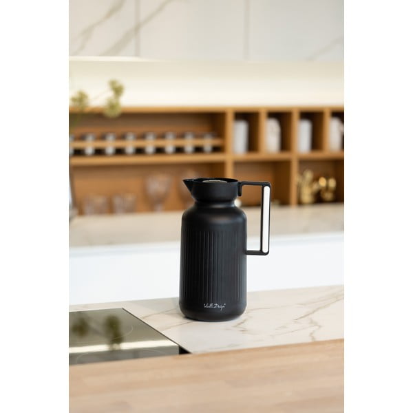 Матово черен термос 1 l Lungo – Vialli Design-image-1
