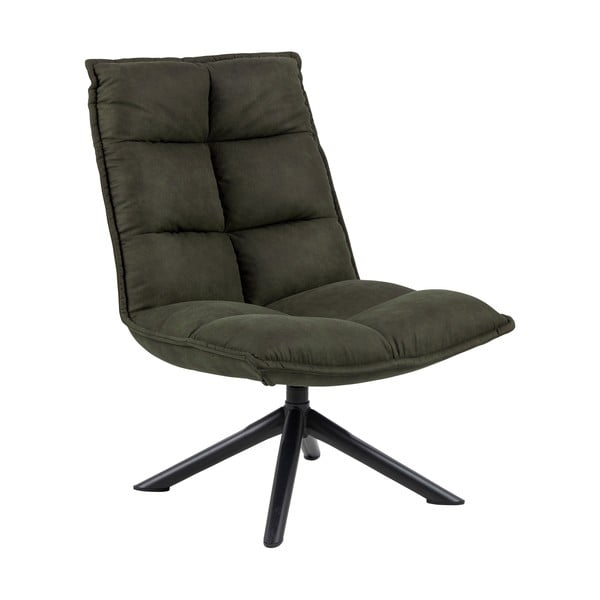 Маслиненозелен фотьойл от изкуствена кожа Storm - Actona