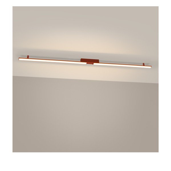 Алуминиево LED осветително тяло за таван в тухлен цвят 4x181 cm LAGOM – Thoro-image-1