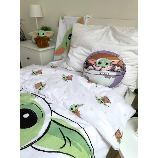 Детска възглавница от микроплюш ø 40 cm Star Wars "Mandalorian 02" – Jerry Fabrics-image-2