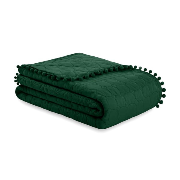 Зелено покривало за легло 200x220 cm Meadore – Restilo-image-2