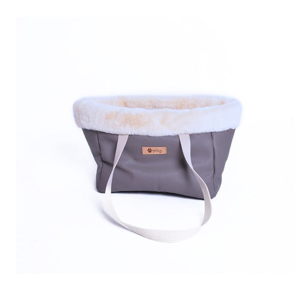 Кафява щайга от екокожа 35x21 cm Snow - Petsy-image-3