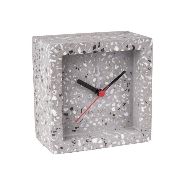 Сив настолен часовник с аларма Franky - Karlsson-image-1