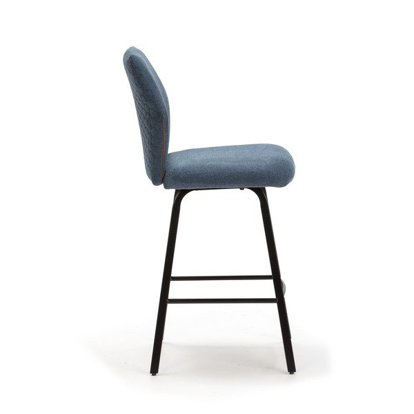 Светлосини бар столове в комплект от 4 броя 65 см Bei - Marckeric-image-3