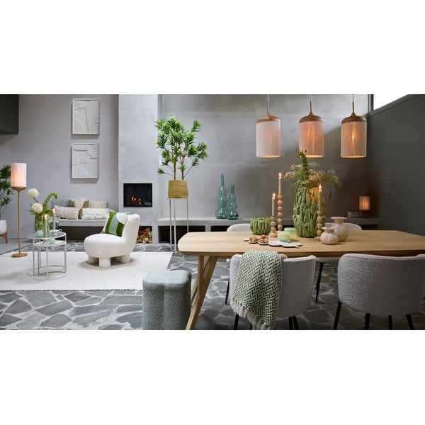 Кремави метални трапезни столове в комплект 2 бр. Radaja – Light & Living-image-1