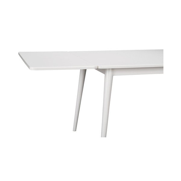 Bílá přídavná deska k jídelnímu stolu Rowico Pan v dubovém dekoru, 45 x 90 cm