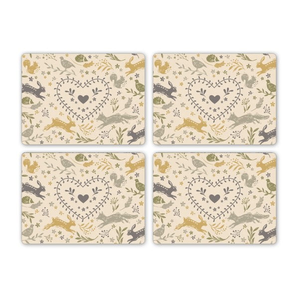 Коркова подложка 4 бр. 29x21 cm Woodland - Cooksmart ®-image-1