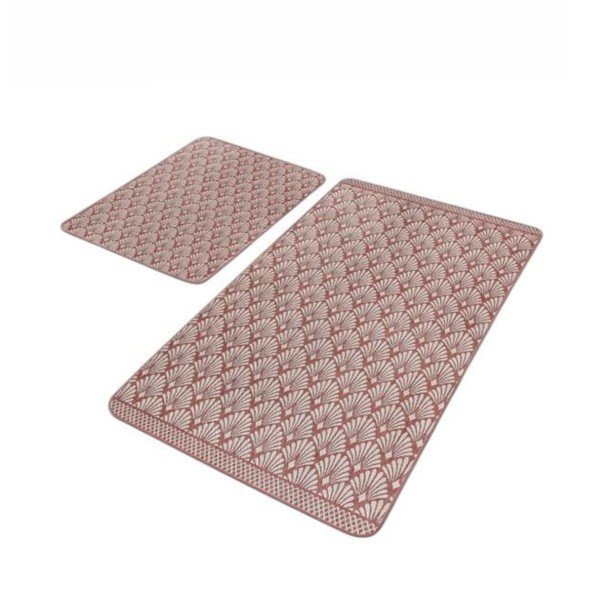 Кафяви кадифени килими за баня в комплект от 2 бр. 60x100 cm – Mila Home