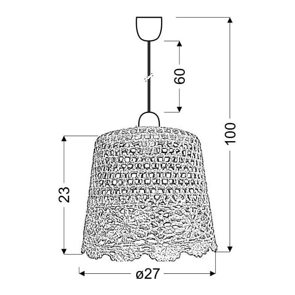 Розово висящо осветително тяло Nonna – Candellux Lighting-image-1