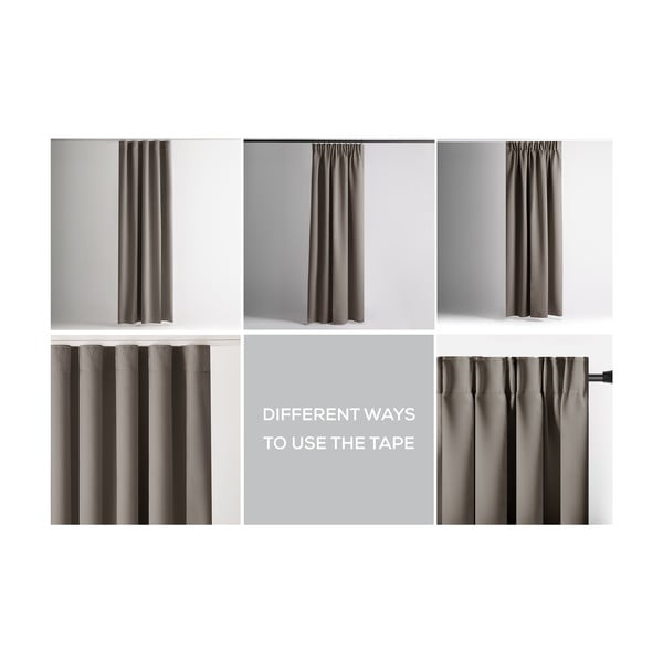 Сиво-бежово затъмняващо перде 140x245 cm Kierra – Restilo-image-3