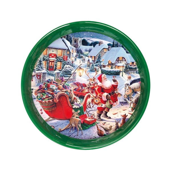 Кръгла зелена табла с коледен мотив , ⌀ 38 cm Christmas - Brandani