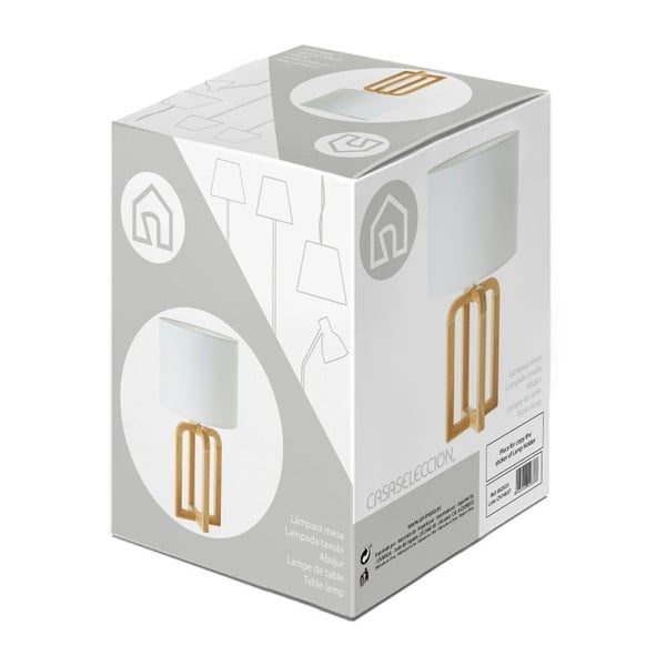 Лампа, изработена от дъбово дърво - Casa Selección-image-3