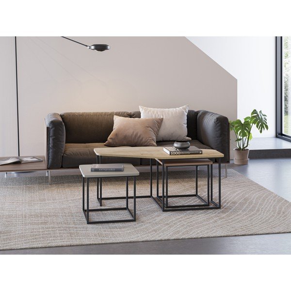 Масички за кафе в комплект от 3 бр. 60x111,5 cm Zoya – Marckeric-image-1