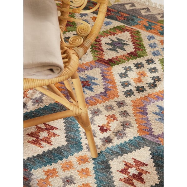 Двустранен ръчно изработен вълнен килим 120x170 cm Kamal Oasis – Nouristan-image-3