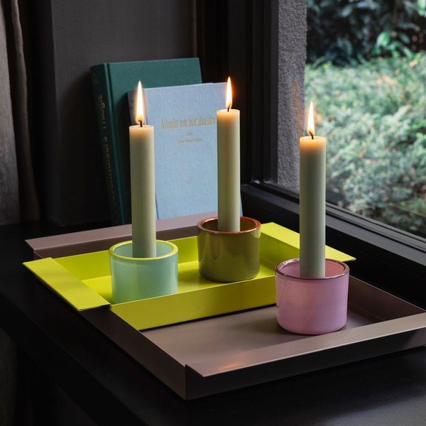 Стъклени свещници в комплект от 3 бр. – Remember-image-1