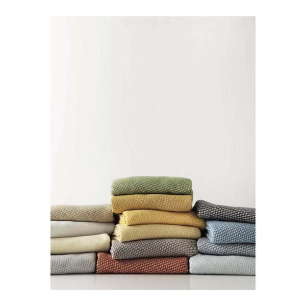 Кафяво каре със съдържание на памук , 140 x 180 cm Ruby - Euromant-image-1