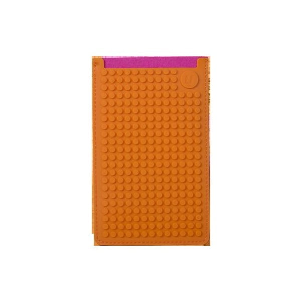 Универсален голям калъф за телефон PixelArt, фуксия/оранжев - Pixel bags