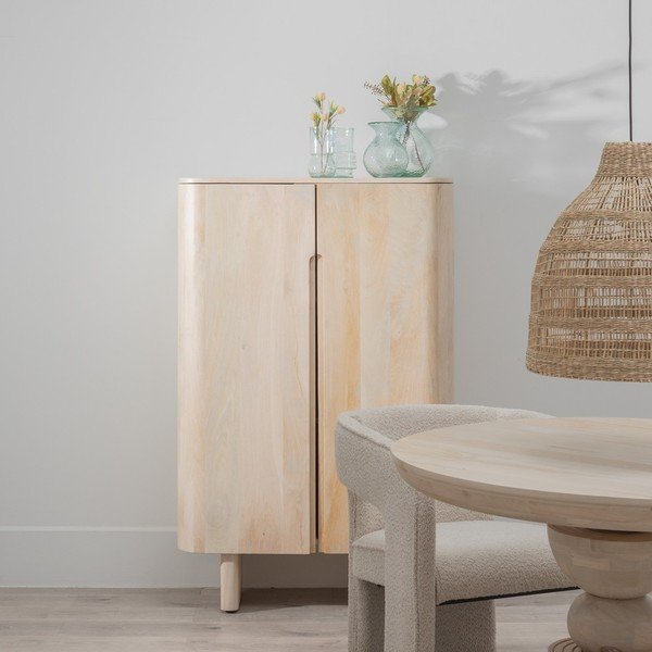 Шкафче от масивно манго в естествен цвят  о 90x138 cm Batel – Ixia-image-1