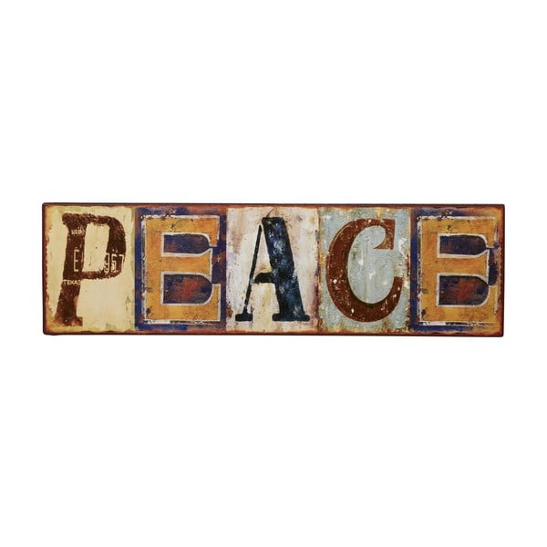 Cedule Peace, 43x12 cm