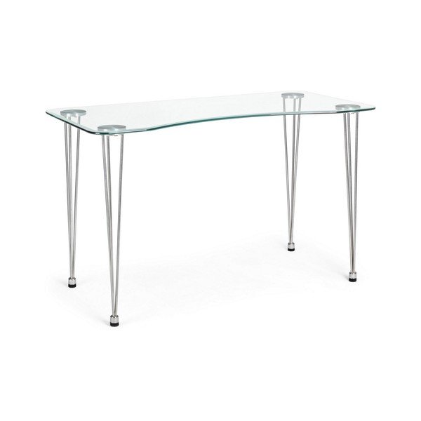 Работна маса със стъклен плот 60x120 cm Rondo – Bizzotto