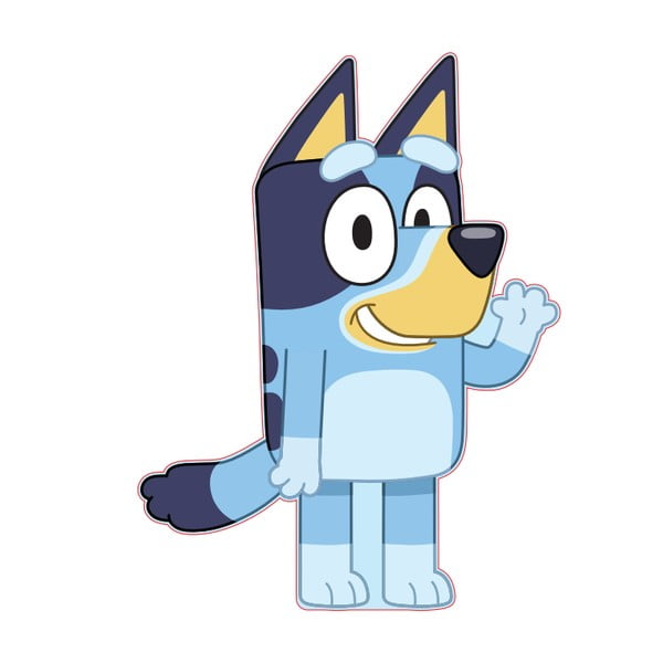 Детска възглавница от флийс 25x33 cm Bluey – Jerry Fabrics