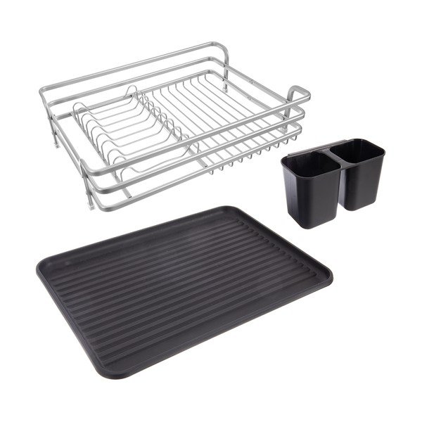 Черно-бял метална тавичка за оттичане 43x32 cm Deluxe – Orion-image-2