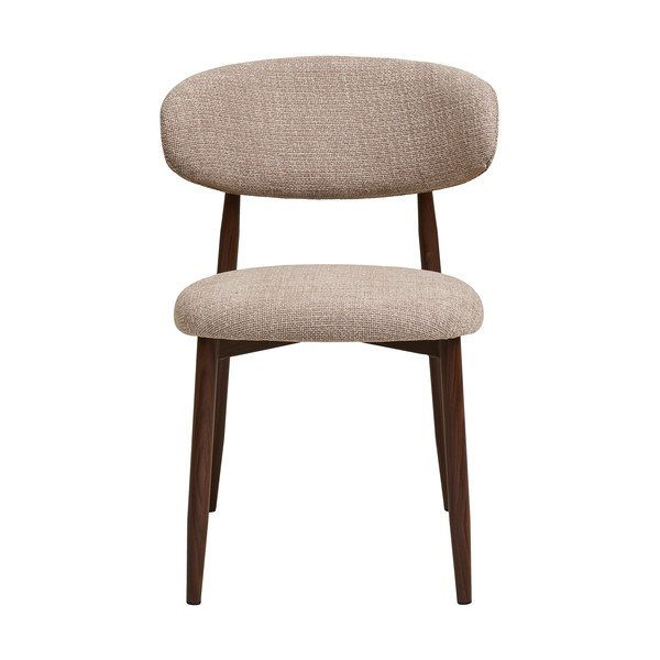 Бежов/тъмнокафяв тапициран трапезен стол Levanto – House Nordic-image-3