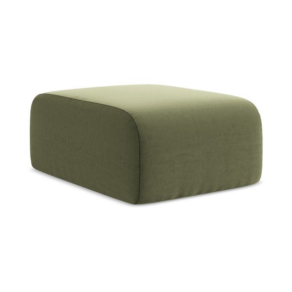 Зелена кадифена табуретка Lani – Makamii
