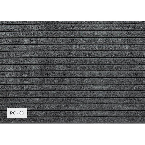 Сив шезлонг от рипсено кадифе (ляв ъгъл) Chic Charlotte – Miuform-image-4