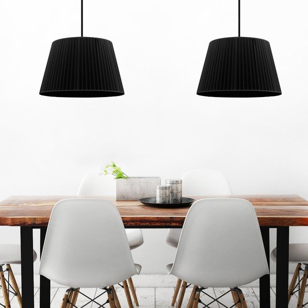 Черно висящо осветително тяло с две рамена KAMI Elementary M 2S Kami - Sotto Luce-image-1