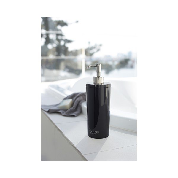 Черен пластмасов диспенсер за сапун 500 ml Round – YAMAZAKI-image-1