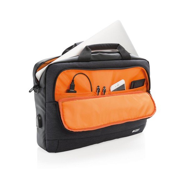 Черна чанта за лаптоп 15'' Swiss Peak, 8 л - XD Design-image-1