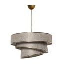 Бежово и златисто висящо осветително тяло с текстилен абажур ø 40 cm Couper – Opviq lights